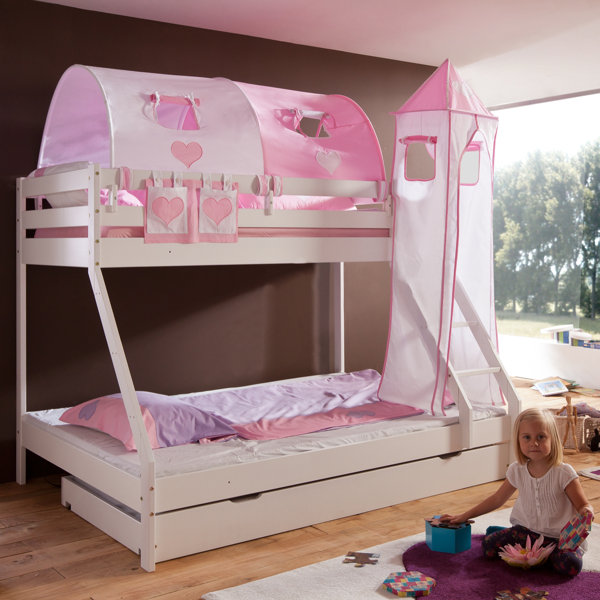 Roomie Kidz Etagenbett Fairman mit Schublade und Textil-Set | Wayfair.de